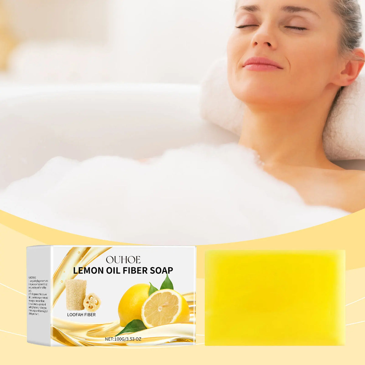 Lemon Exfoliating Shower Soap – Oil Control & Deep Cleansing