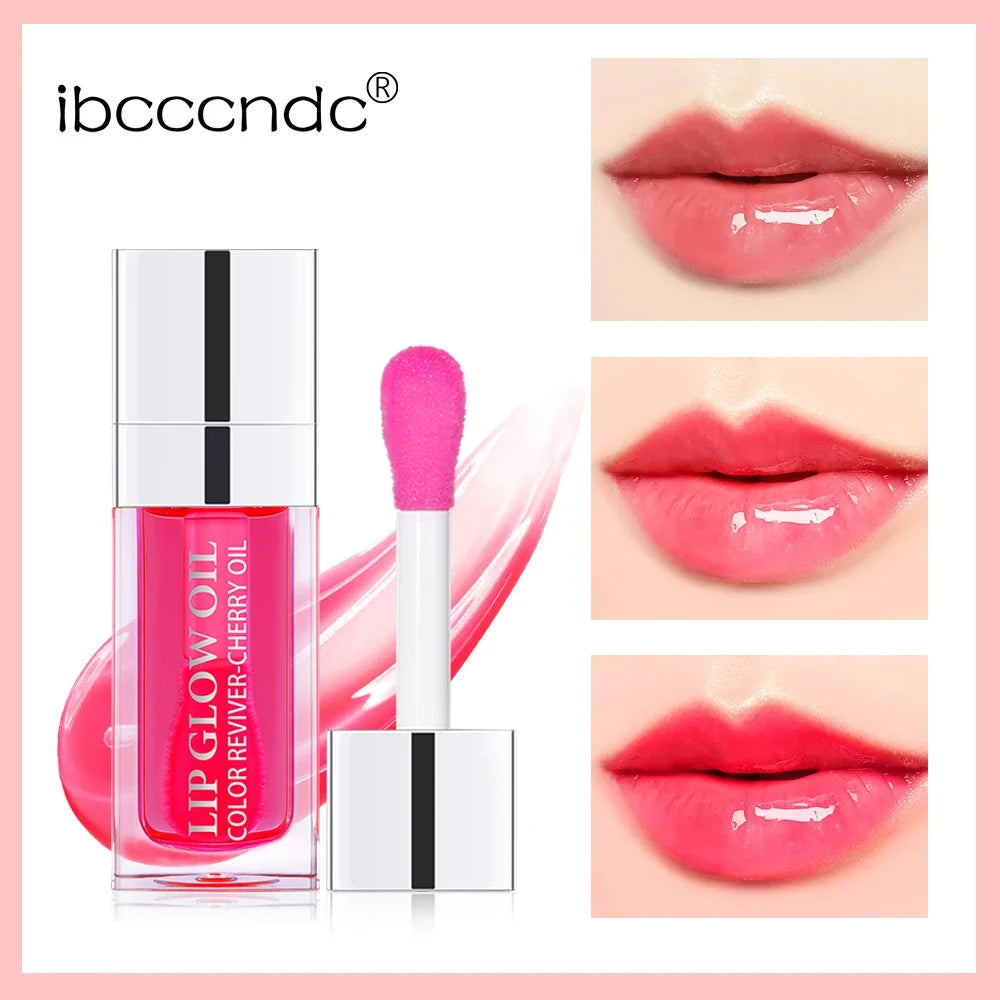 Tinted Lip Glow Oil | Plumping Gloss with Cherry Seed Oil