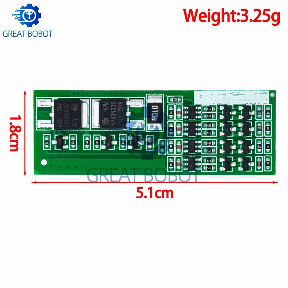4S 8A BMS Li-ion Battery Protection Board – 14.8V Charger Module
