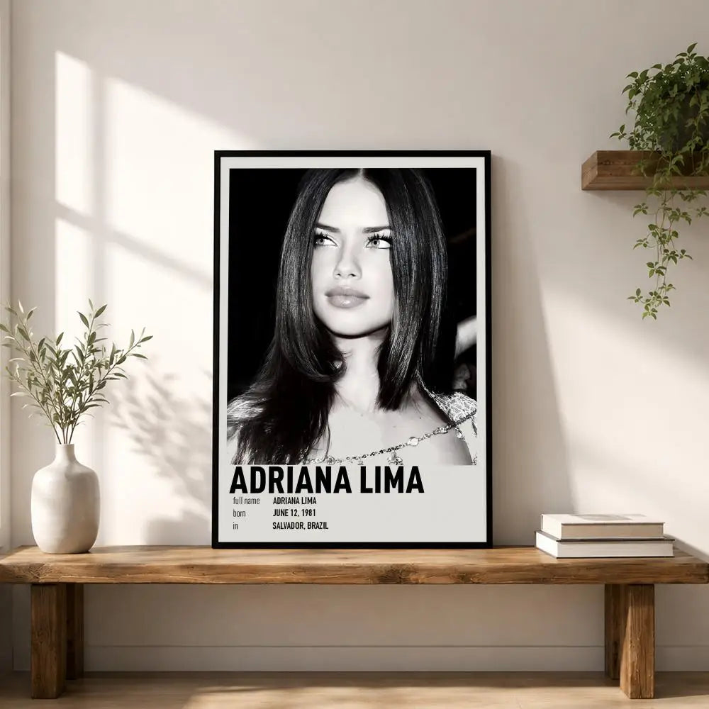Adriana Lima HD Fashion Model Wall Poster | Modern Home Décor