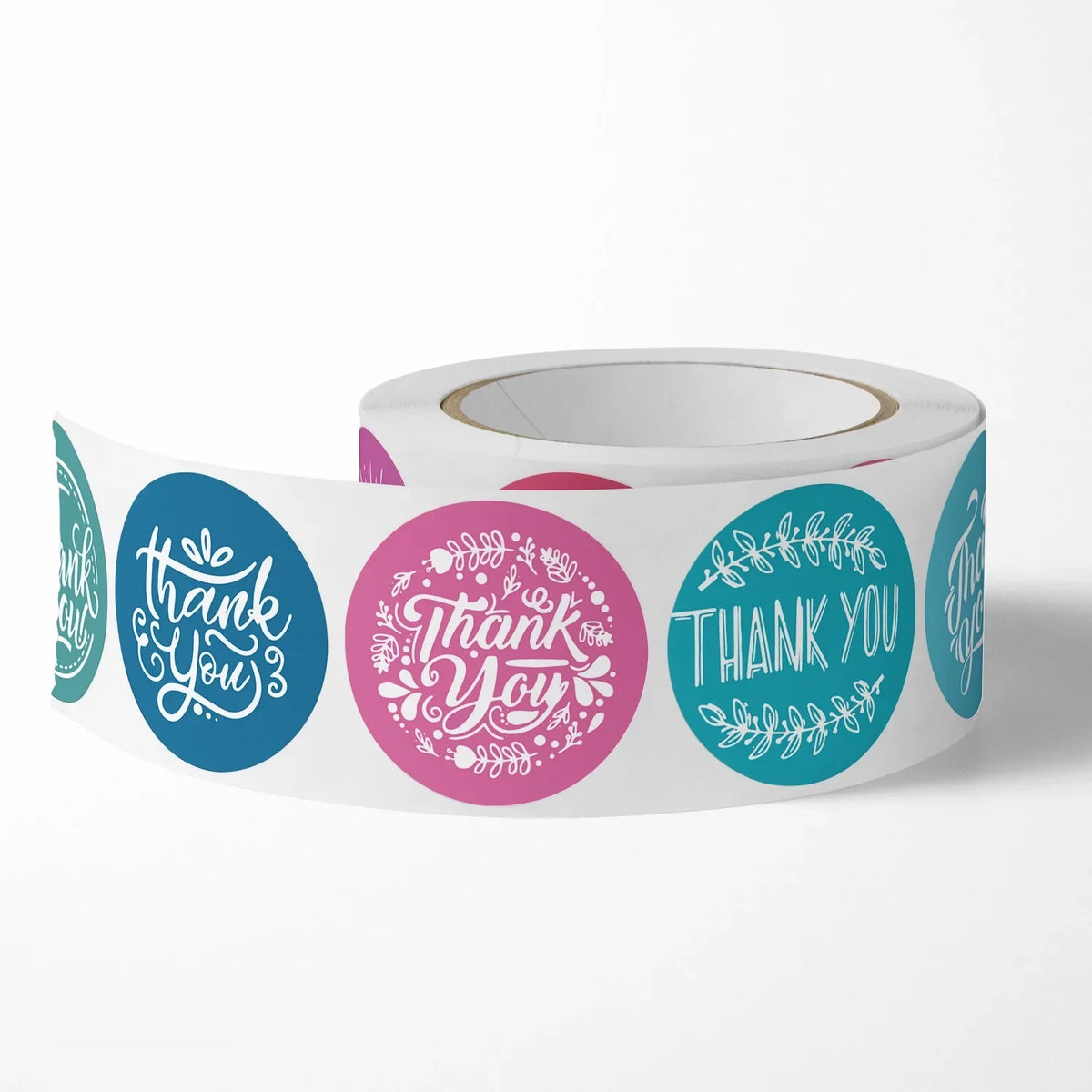 Roll Colorful Thank You Stickers Wrapping Envelope Closures Small