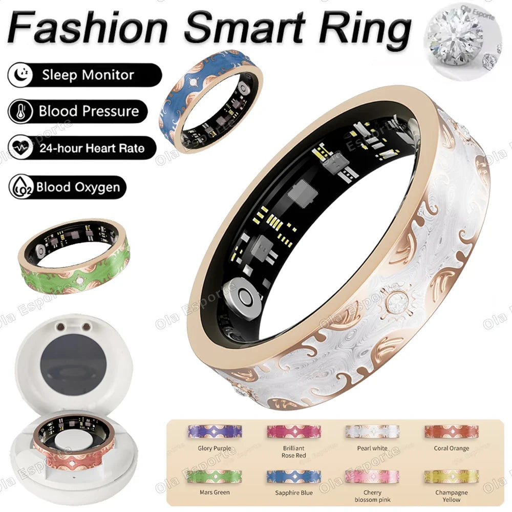 Women's Smart Ring – Heart Rate, Sleep & Fitness Tracker
