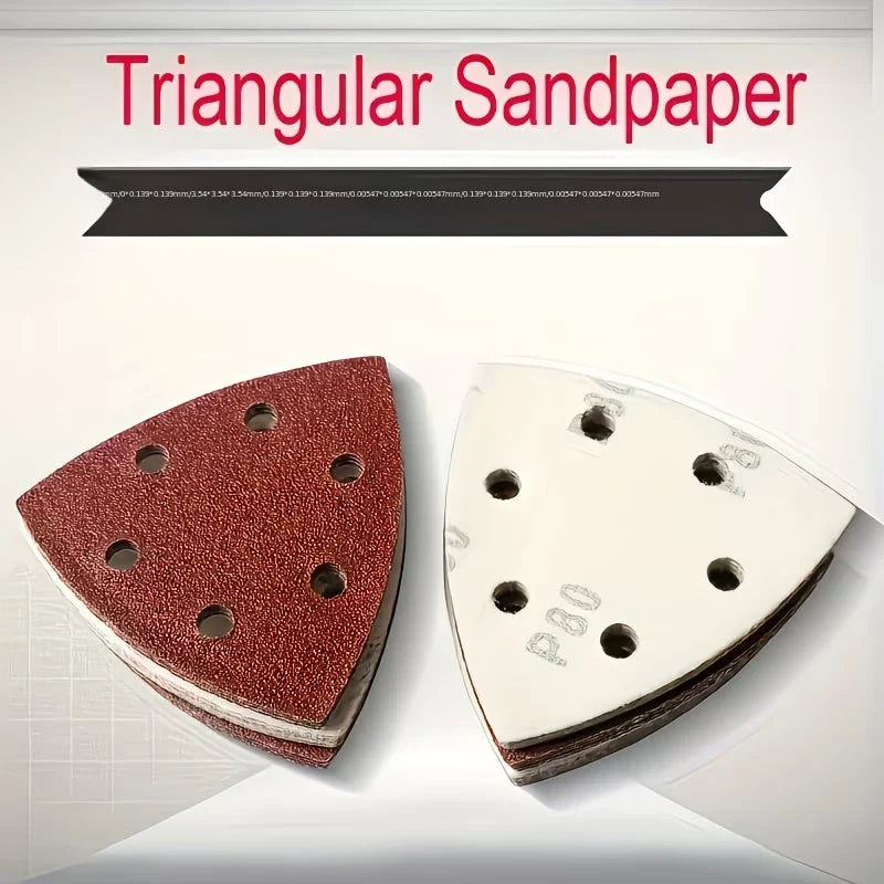 20 6-hole Triangular Polishing Pad Suitable Gypsum Other Surfaces
