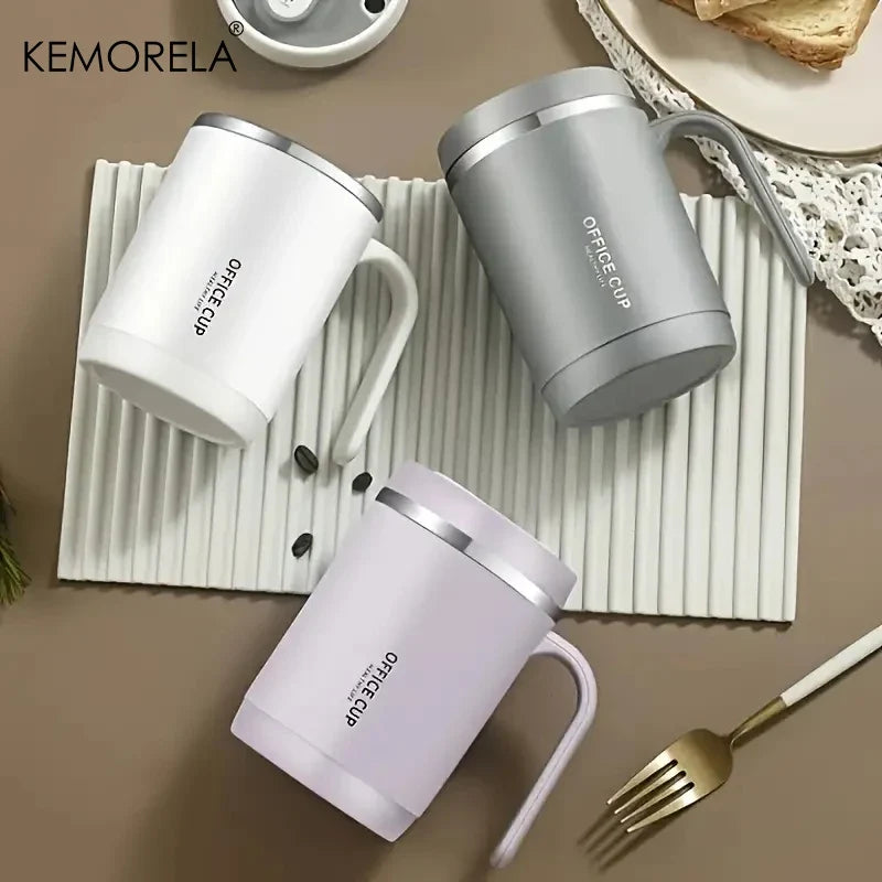 KEMORELA 17oz Insulated Stainless Steel Tumbler | Lid & Straw