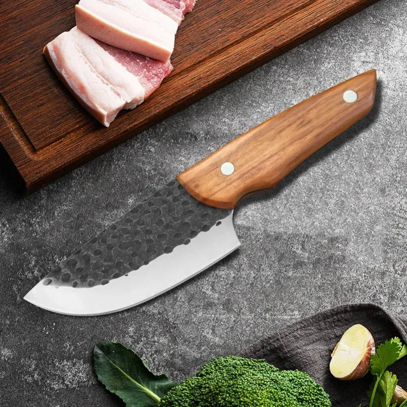 InLeung Forged Stainless Steel Boning Knife – Wood Handle