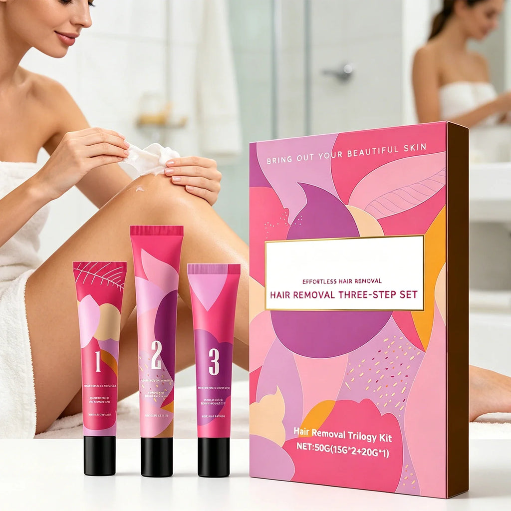 Women's Facial Hair Removal Kit – Depilatory Cream & Soothing Gel