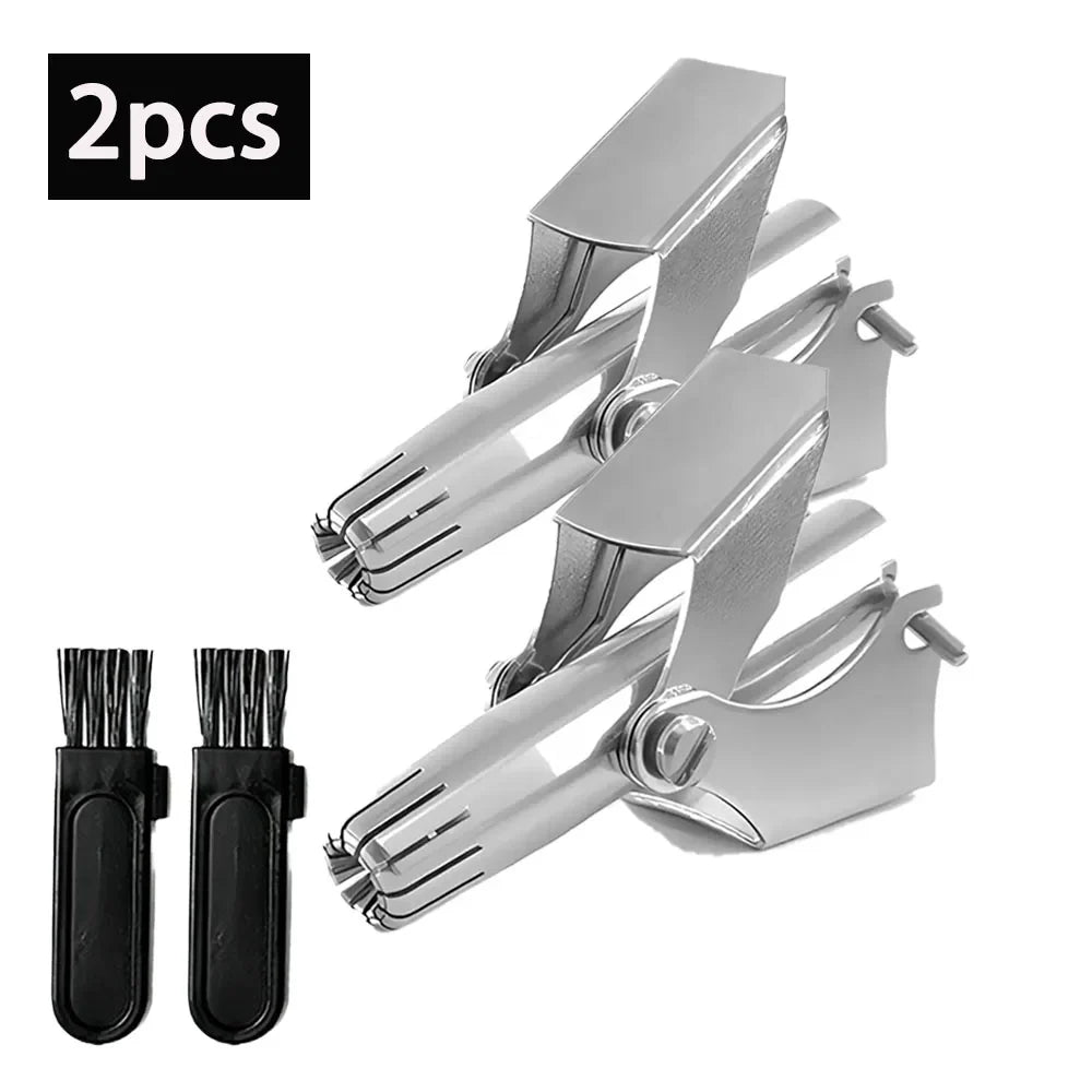 Manual Nose Hair Trimmer Men Women Stainless Steel Waterproof No