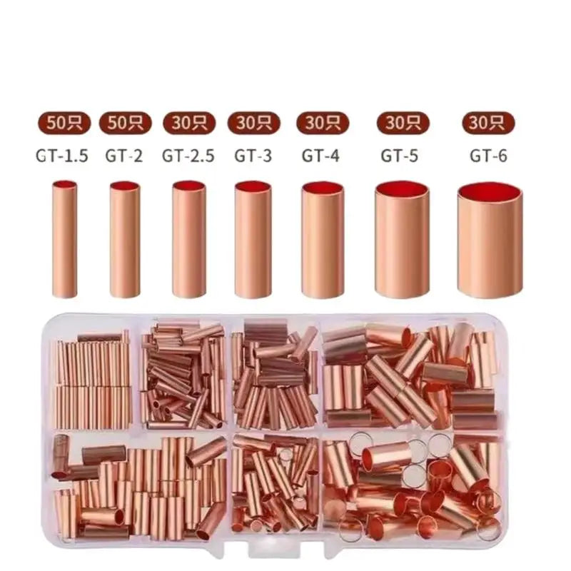 Copper Crimp Connector Kit – 7-Size Wire Ferrule Assortment