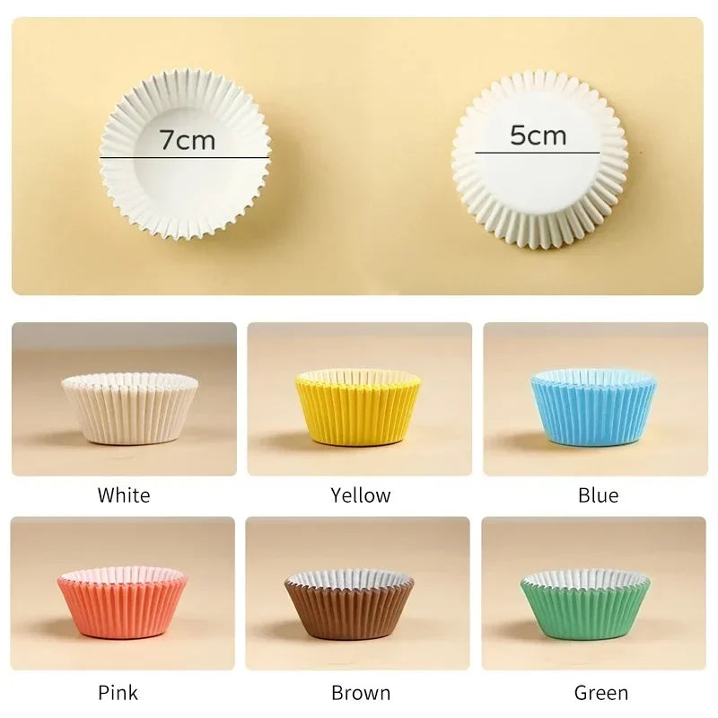 100-Piece Cupcake Molds Set – Chocolate Cup Baking Liners