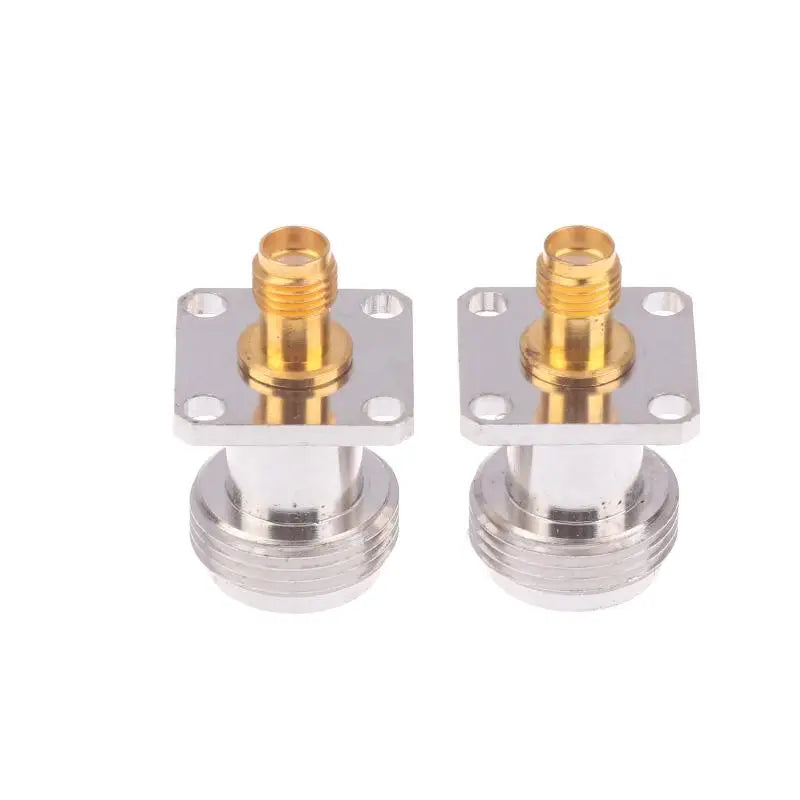 4-Hole Panel Zinc Alloy RF Connector Adapter N Female Jack SMA Coax