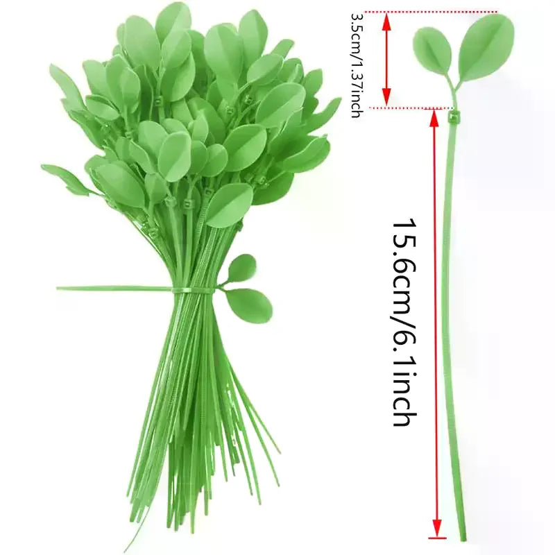 Reusable Leaf Garden Zip Ties – Nylon Plant Support Straps