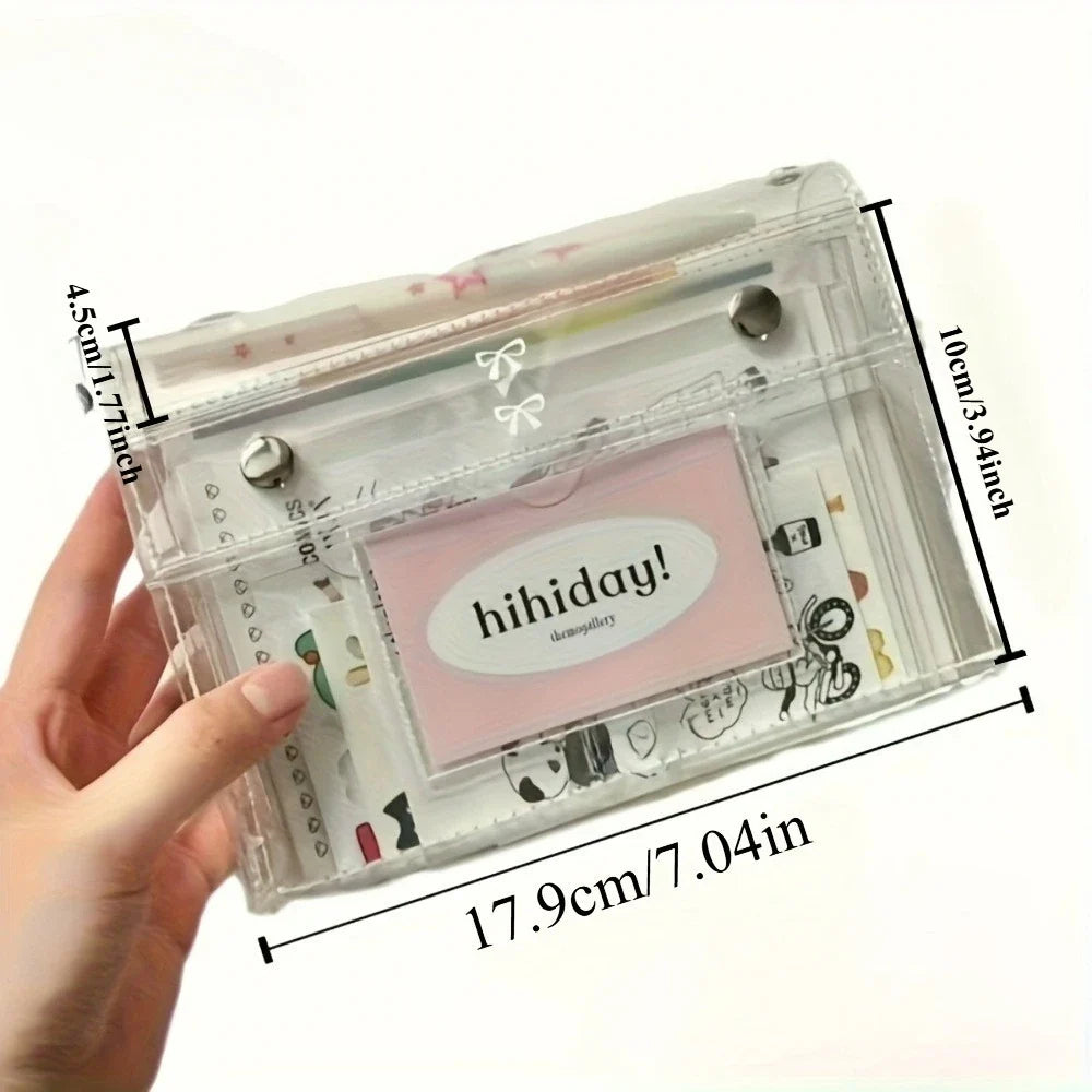 4-Layer PVC Transparent Cosmetic & Travel Toiletry Organizer Bag