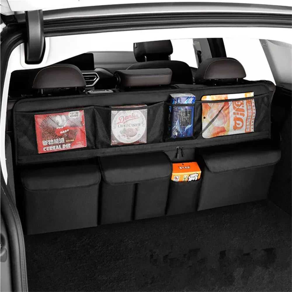 Large Car Backseat Organizer – Mesh Seat Back Storage Bag