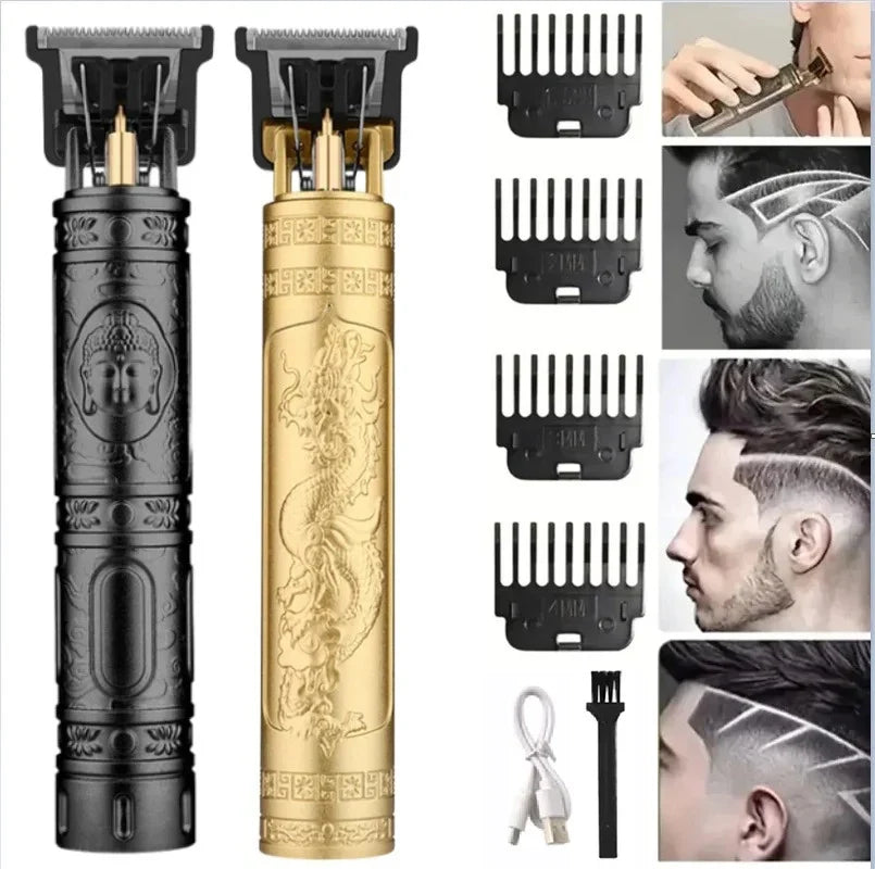 USB Fast Charging Hair Cutting Vintage T9 Professional Carving