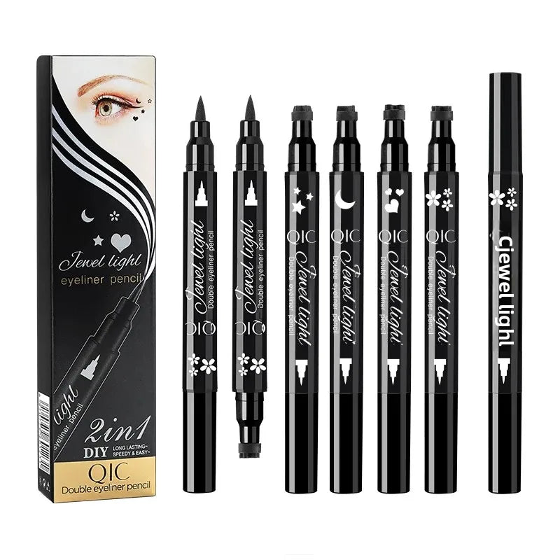 QIC 2-in-1 Stamp Liquid Eyeliner Pen – Waterproof, Long-Lasting
