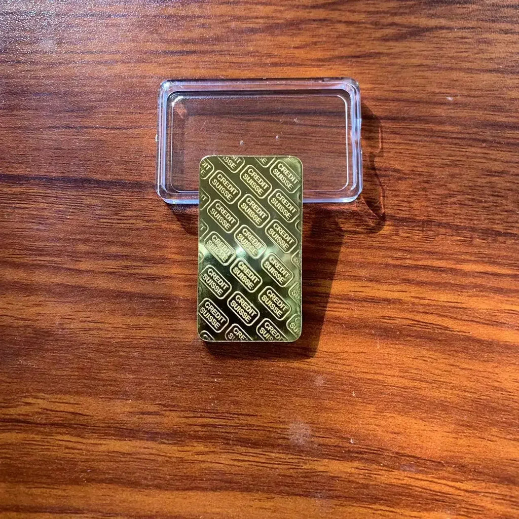 Gold Plated Simulation Bullion Bar – 1 OZ Decorative Ingot