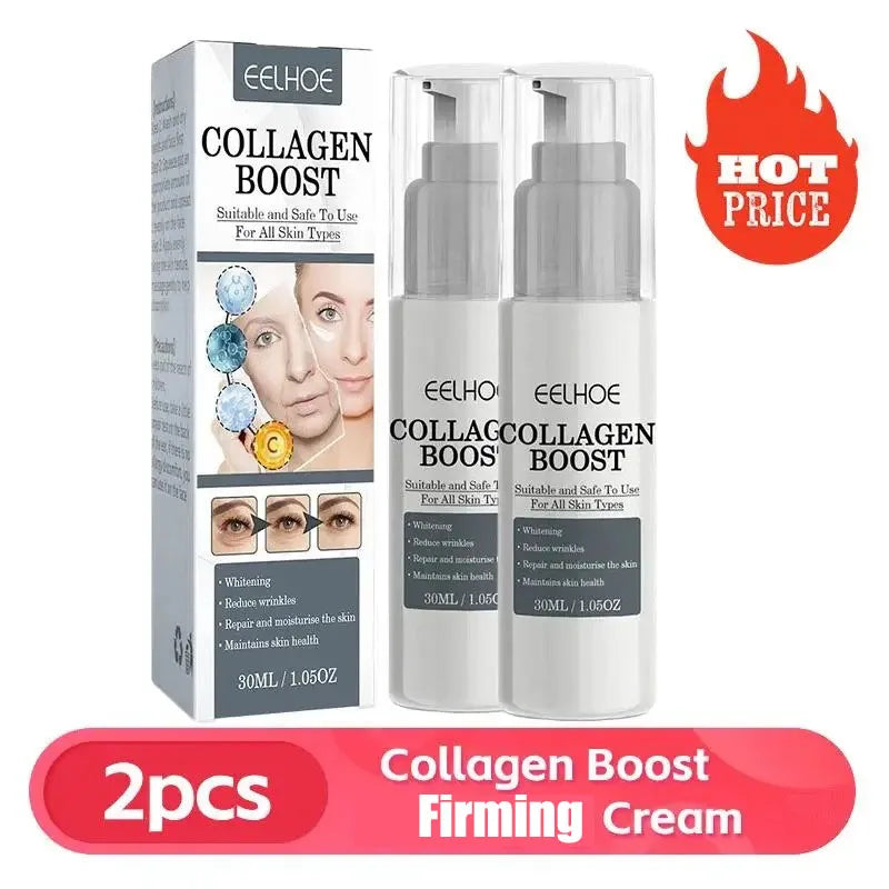 1 2 Collagen Boost Firming Essence Cream Fade Fine Lines Face