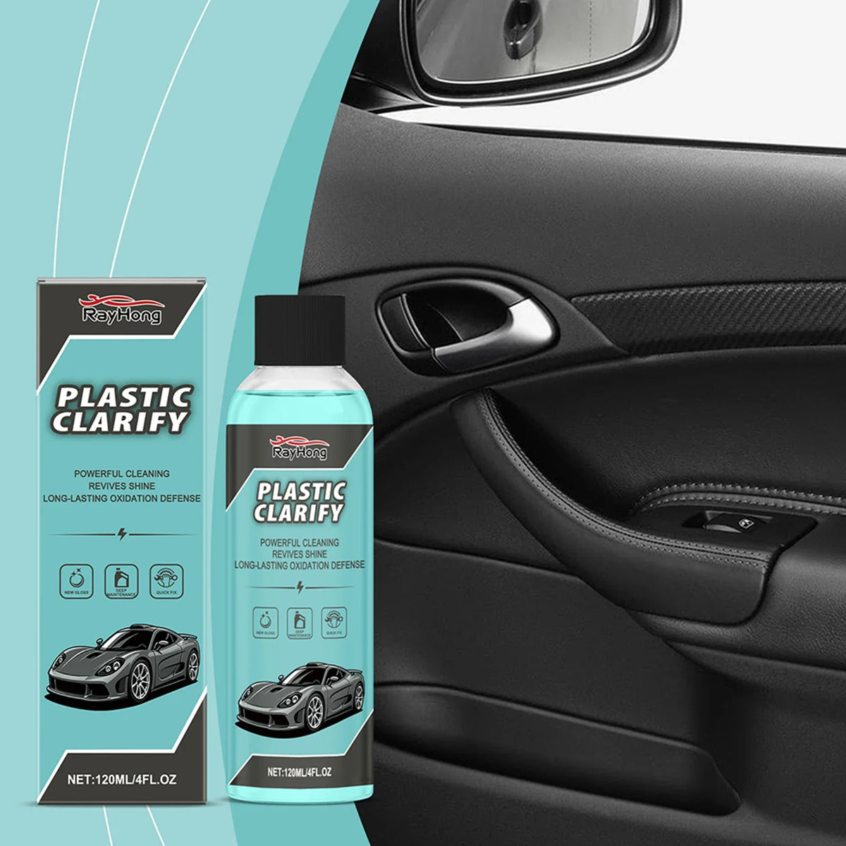 Waterless Spray Wax Car Detailer – Plastic Restorer 120ml