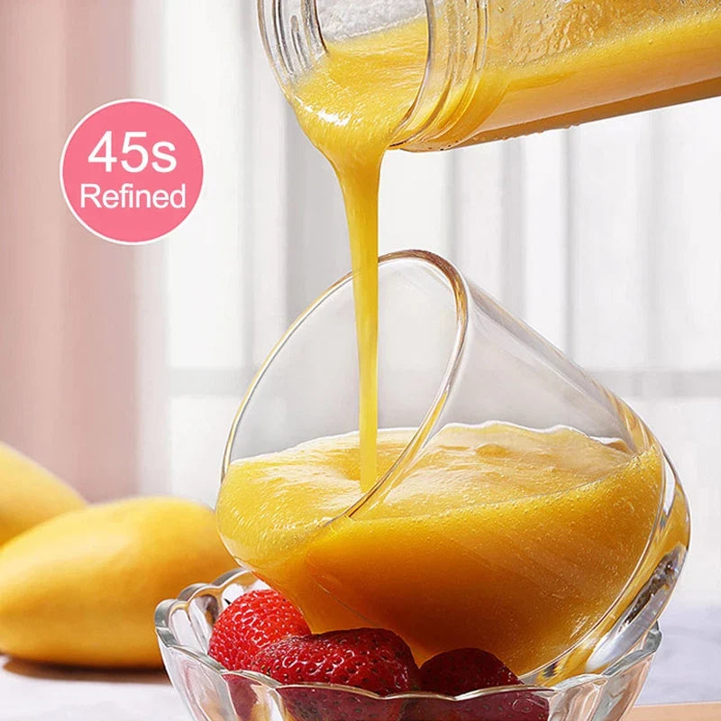 Portable USB Mini Blender Juicer Cup – 380ml, 6-Blade