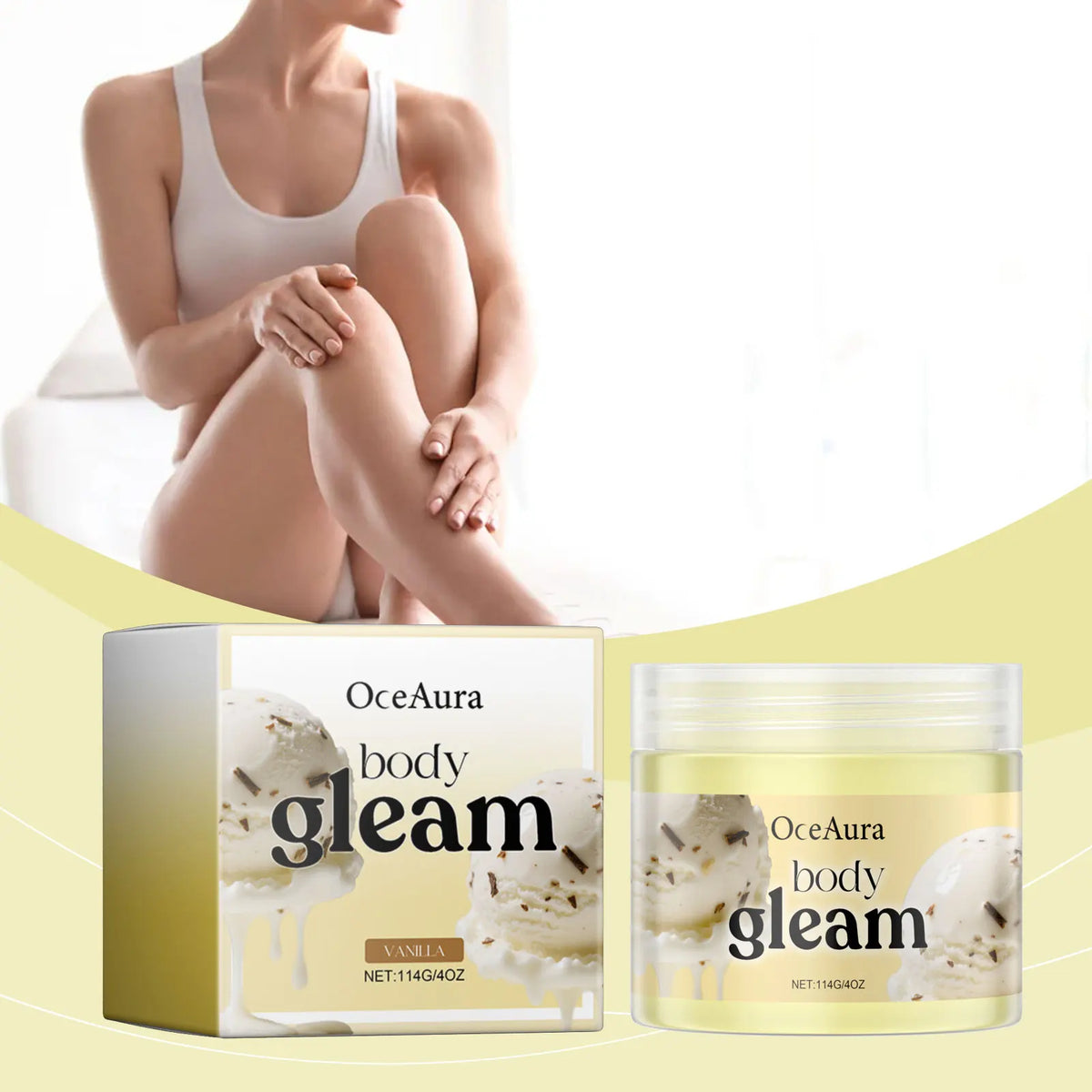 OceAura Vanilla Body Butter with Shea Butter – 114g Moisturizer