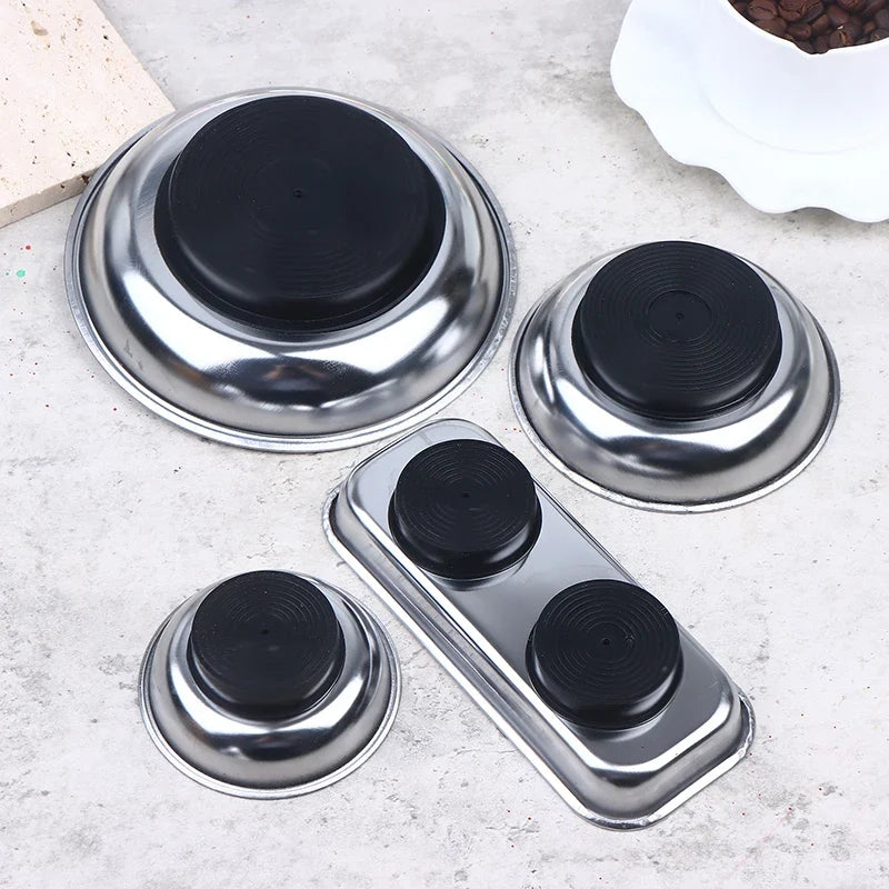 3 4 Magnetic Tool Bowl Stainless Steel Tray Circular Parts Screws