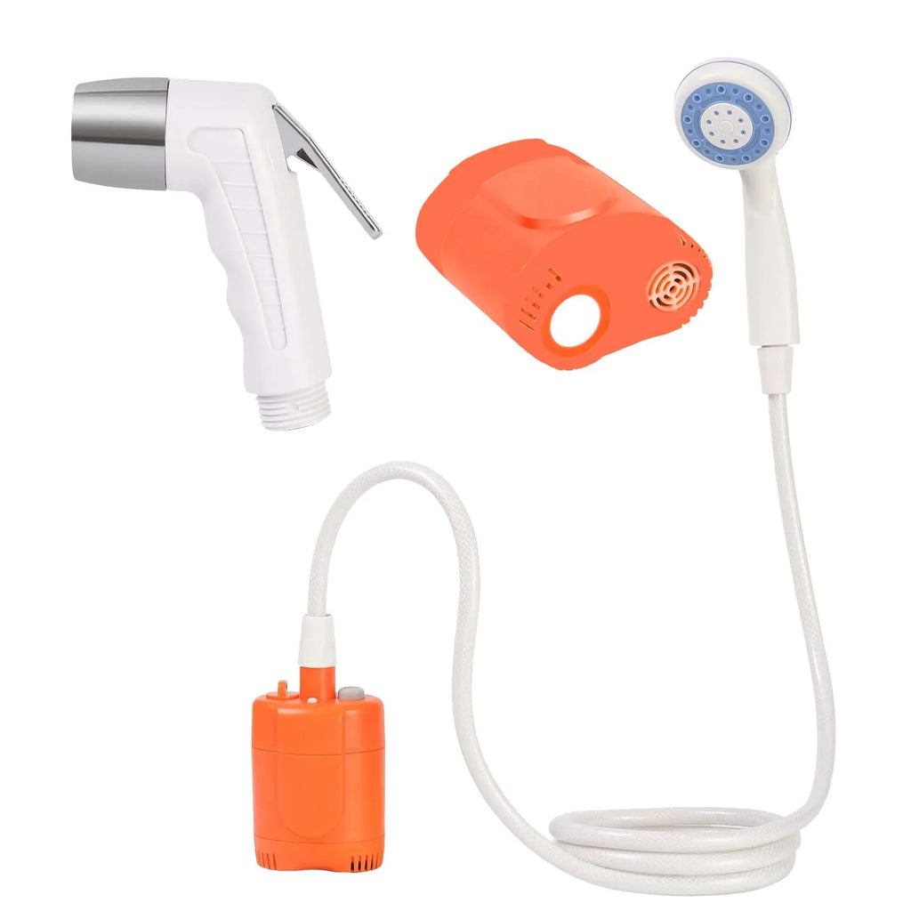 Camping Portable Shower Hose Sprayer Electric Rechargeable Outdoor
