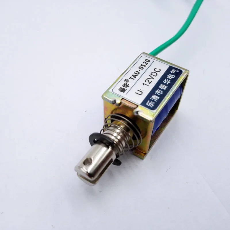DC 12V/24V Pull Electromagnet TAU-0520 – 10mm Travel 400g