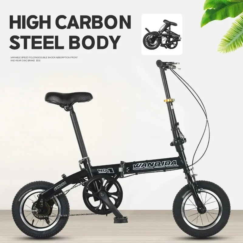 Folding Mountain Bike for Adults & Teens | Off-Road Steel Frame