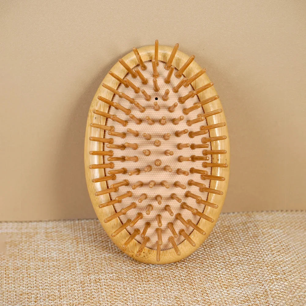 Bamboo Detangling Hair Brush – Scalp Massage, All Hair Types