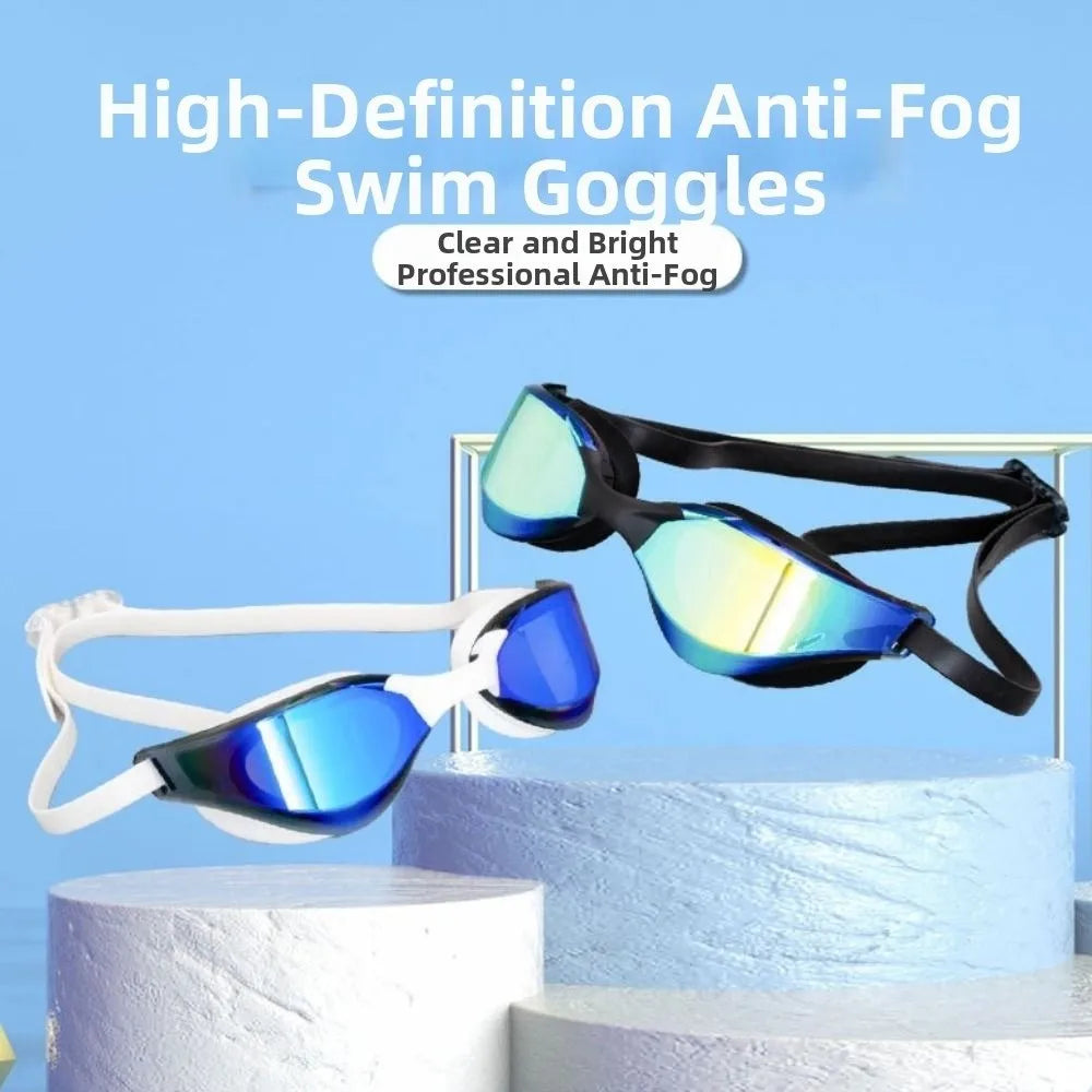 HD Anti-Fog Swimming Goggles – UV Protection Wide View