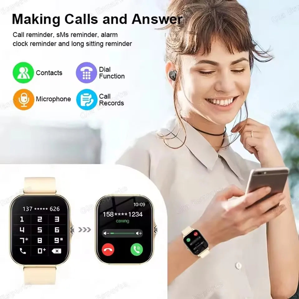Smart Watch HD Display Answer Make Call Message Preview Sport Modes