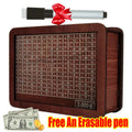 Wooden Money Saving Challenge Box – 1000 to 10000 Piggy Bank