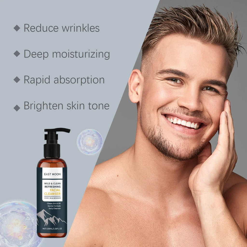 East Moon Men's Nourishing Face Cleanser | Oil Control 100ml