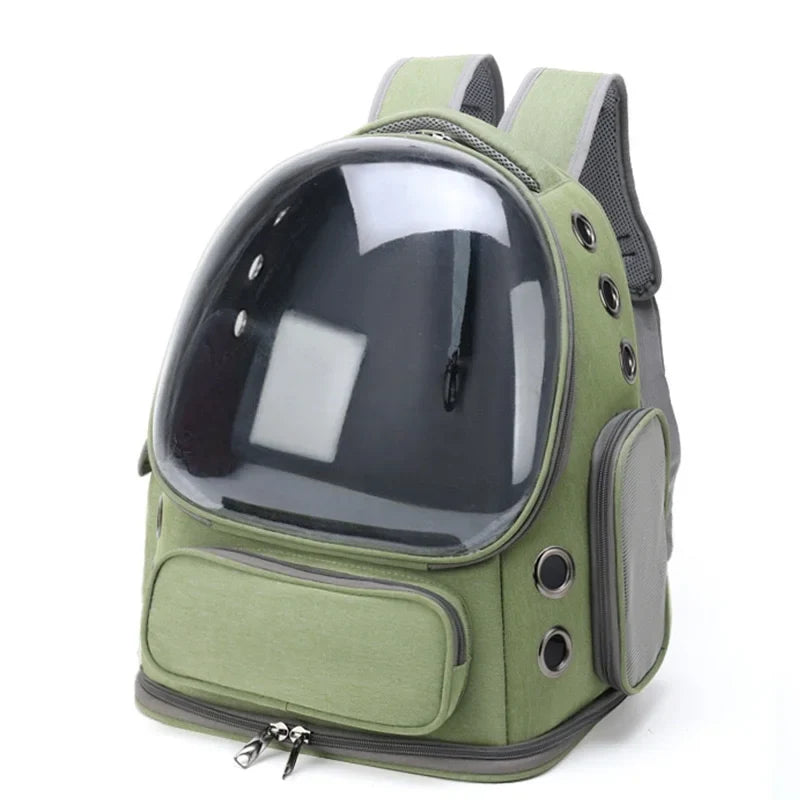 Transparent Pet Carrier Backpack – Breathable Cat Travel Bag