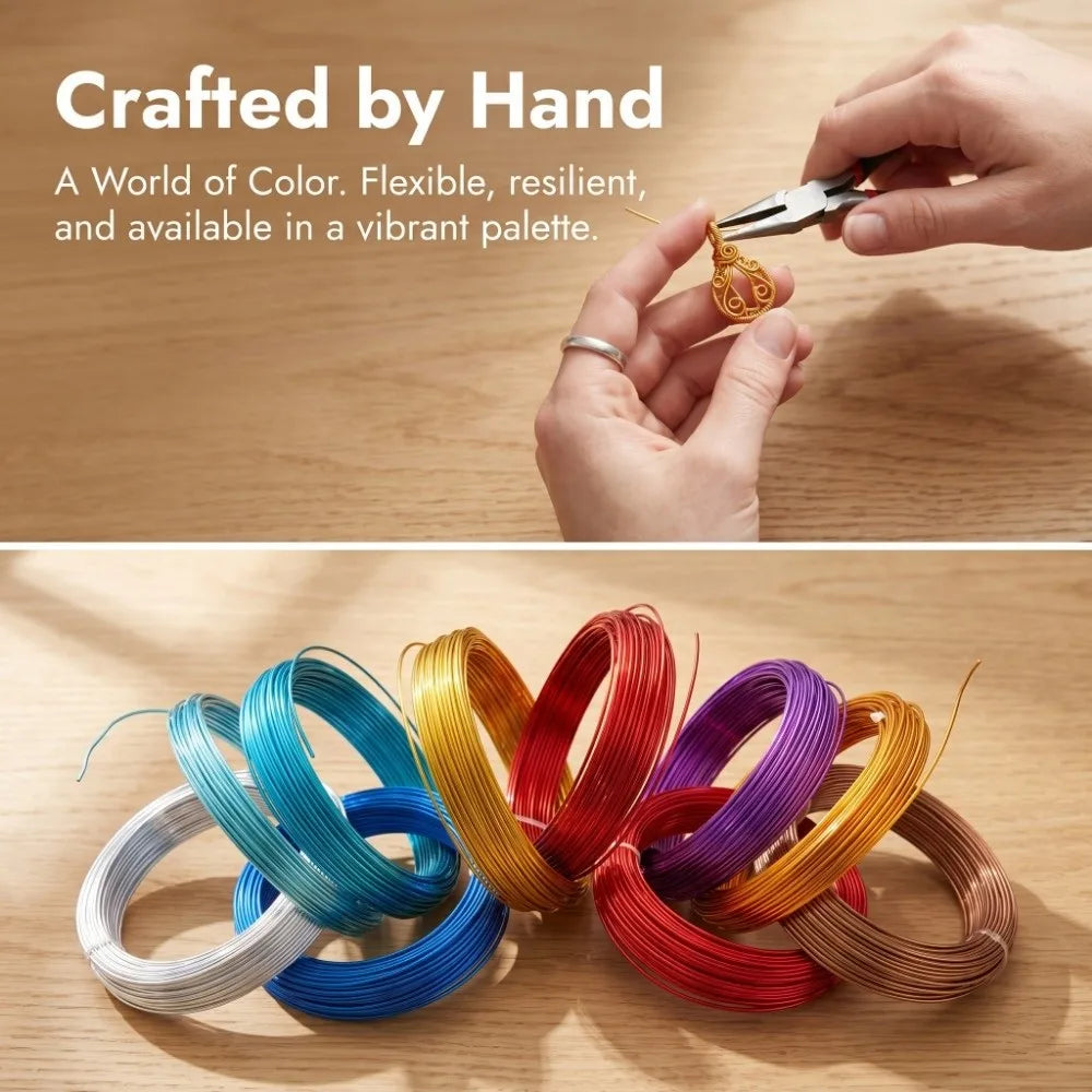 10-Pack 1mm Aluminum Craft Wire – DIY Jewelry & Beading