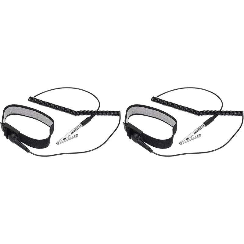 Anti-Static Wrist Strap Grounding Bracelet for Electronics – 2 Pack