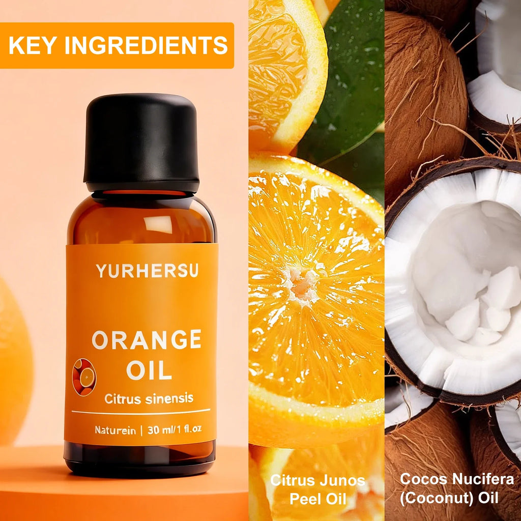 YURHERSU Orange Essential Oil 30ml – Brightening Skin Care