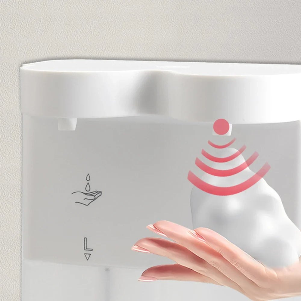 2-in-1 Touchless Foam Soap Dispenser | Wall Mount USB Rechargeable