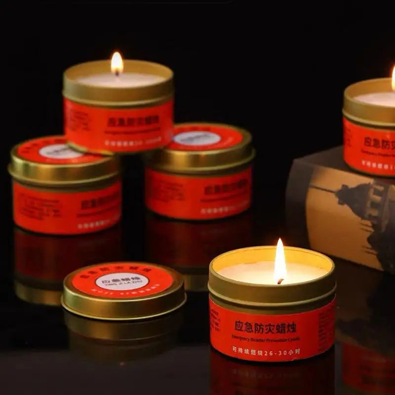 Camping Candles Survival 30 Hour Home Lighting Long Burning Windproof