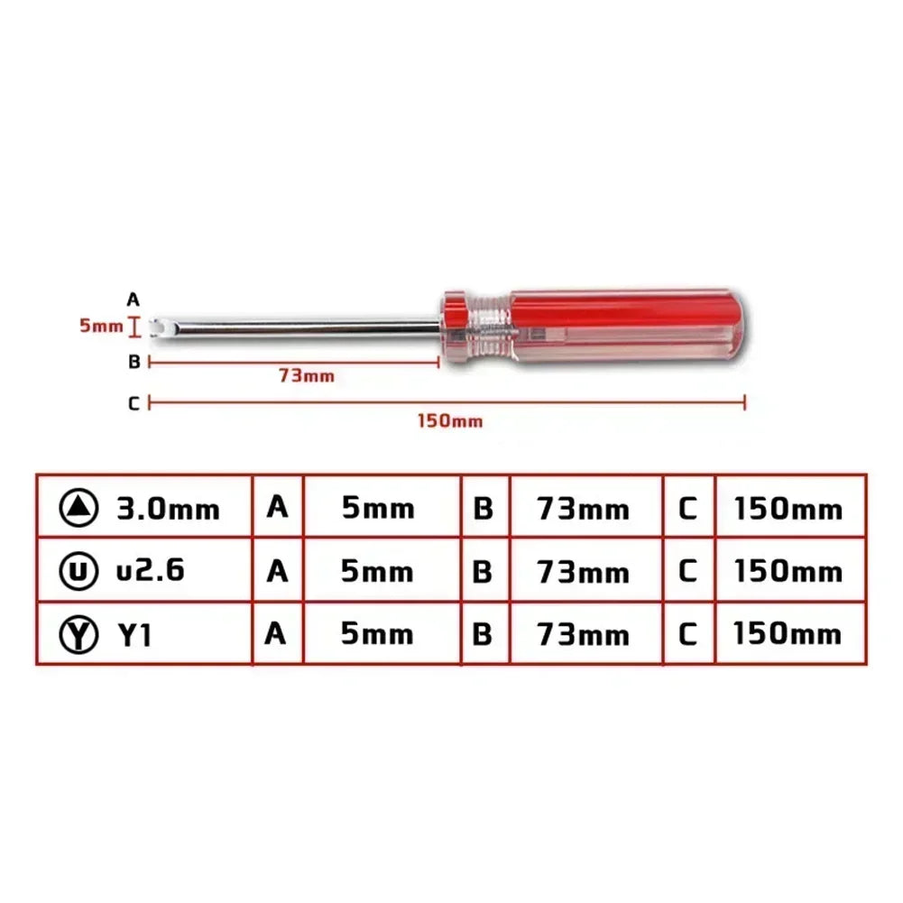 Special Shaped Magnetic Screwdriver – U2.6 Y1 Y2 Triangle Tool