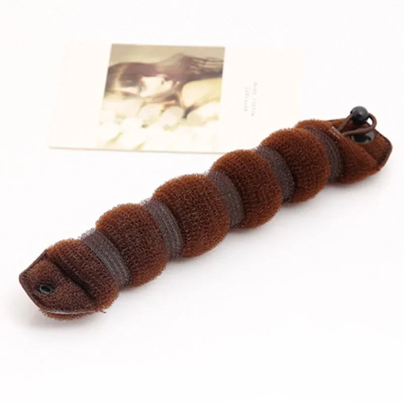 3-Set Hair Styling Kit – Sponge Bun Curler, Hairbands & Scrunchie