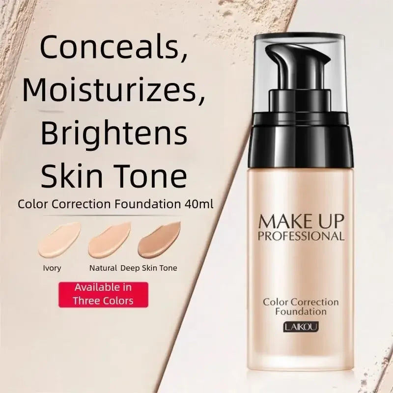 LAIKOU Liquid Foundation – Waterproof, Oil Control & Brightening