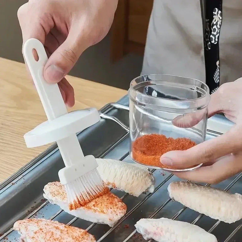 BBQ Basting Oil Brush | Silicone Grill Brush for Outdoor Cooking