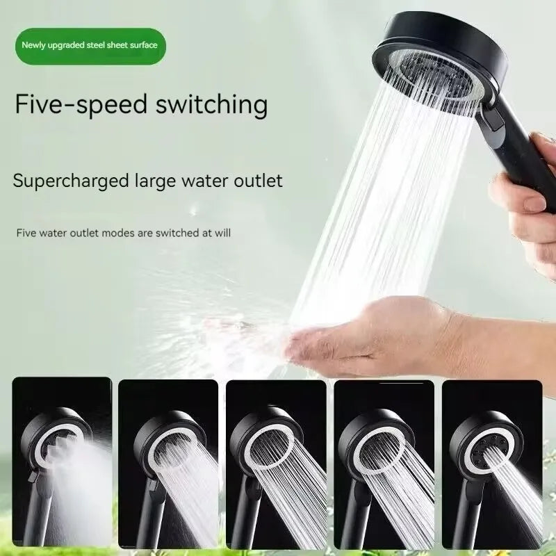 5-Mode High Pressure Handheld Shower Head | Water Saving