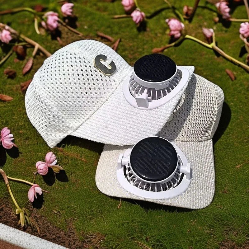 Sports Breathable Mesh Sun Protection Hat Solar Charging Outdoor