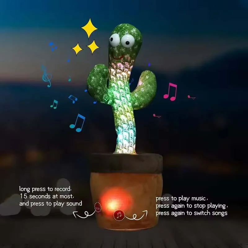 Dancing Cactus Talking Plush Toy – Singing & Wriggling Fun