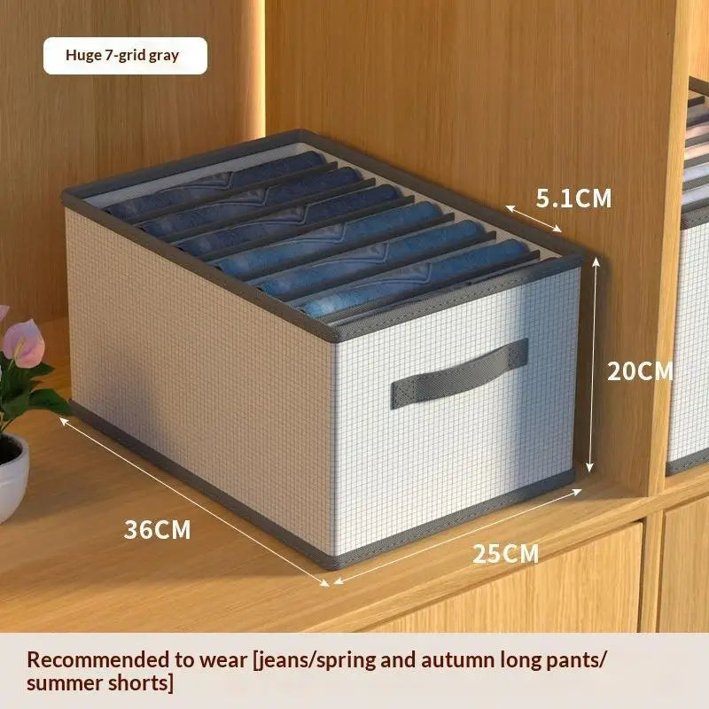 Foldable PP Drawer Organizer with Handles | Closet Storage