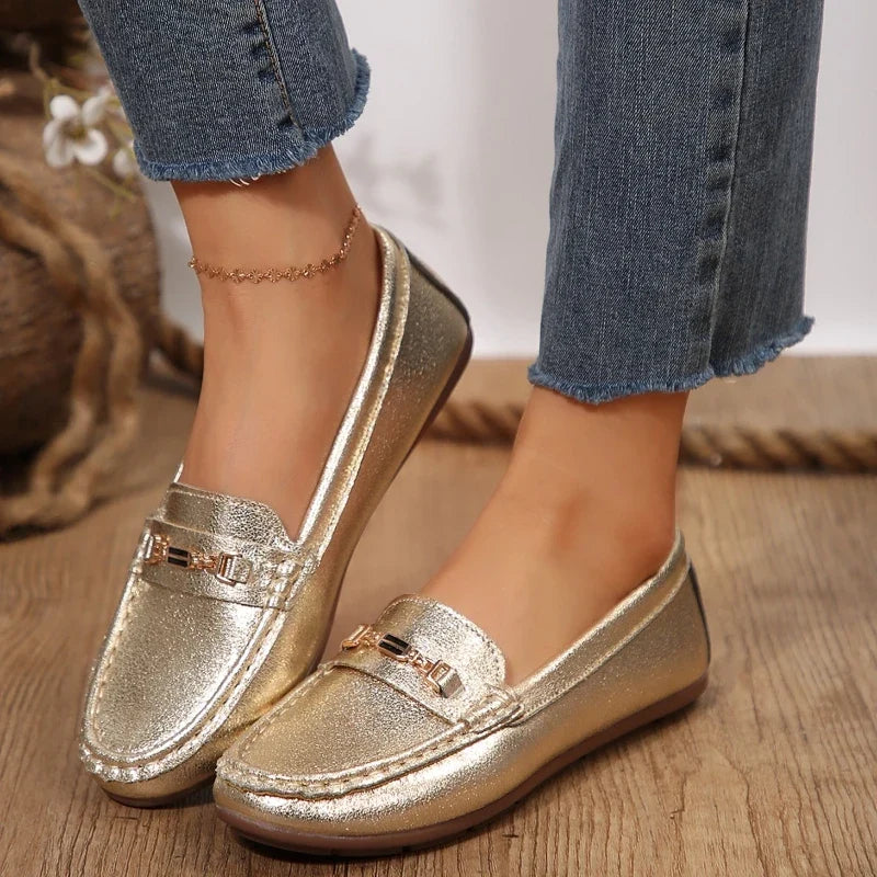 UXST Women's Slip-On Loafer Flats | Classic Casual Flat Shoes
