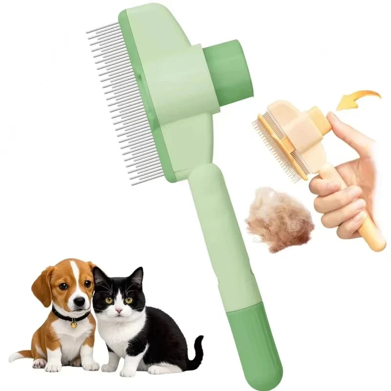 Self-Cleaning Pet Grooming Comb for Dogs & Cats | Flea Comb