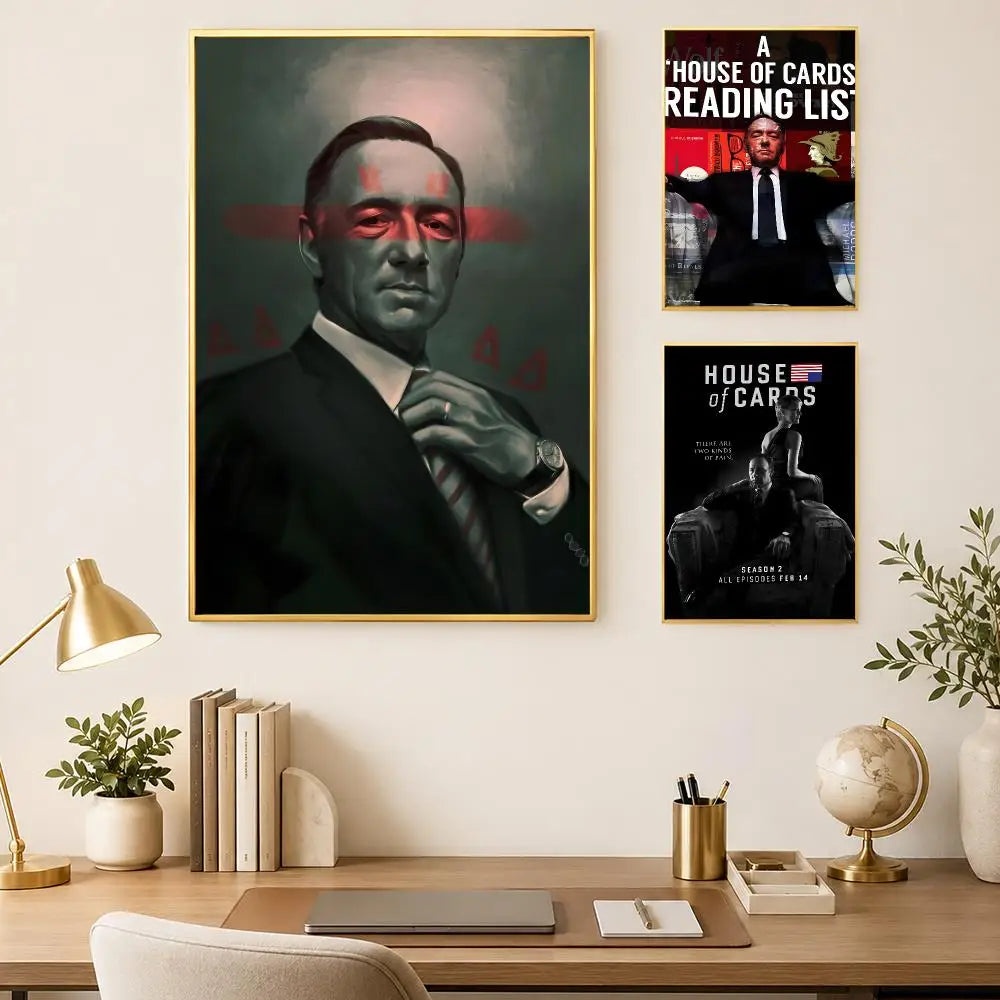 House of Cards TV Poster – Self-Stick HD Wall Art Decor